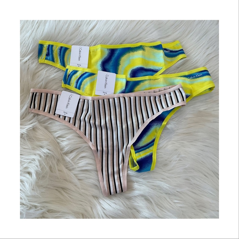Calvin Klein Thong Underwear - NWT x3 - Size Medium